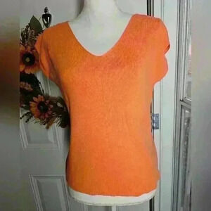 Talbots Orange Sleeveless shirt M
